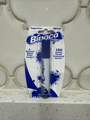 Binaca Aeroblast Breath Freshening Sprays Peppermint 0.214oz (150 Sprays)