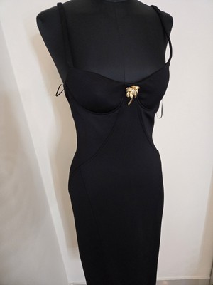 Roberto Cavalli Women Dress Black With Brooch42 