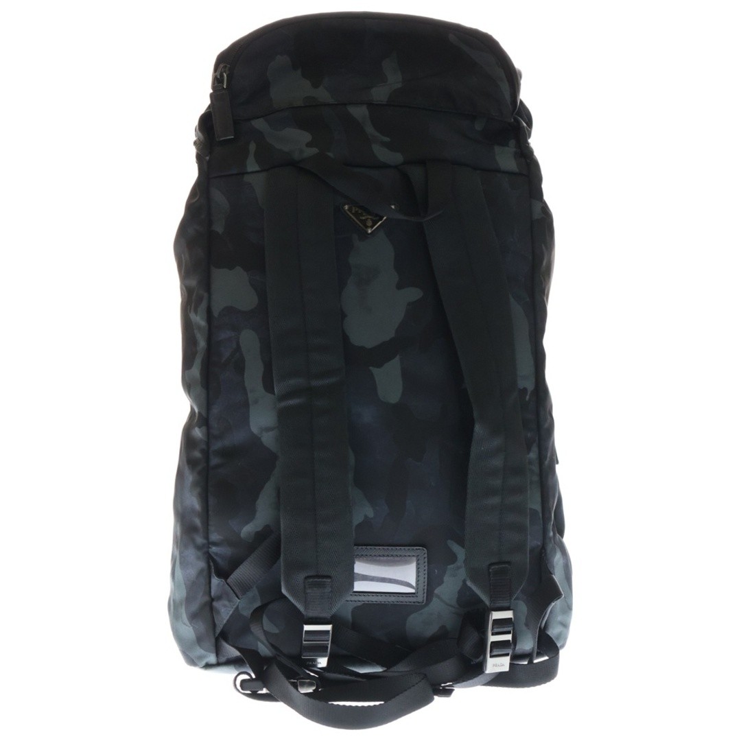 Prada Camouflage Pattern Nylon Backpack Black Nav… - image 2