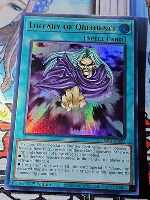 Lullaby of Obedience RA04-EN085 Ultra Rare 1st Edition LP 