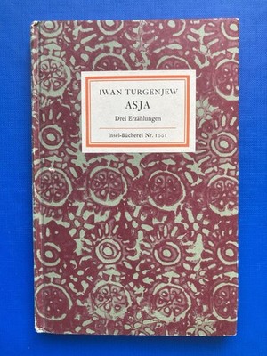 Insel Bücherei Nr.1001''Asja Drei Erzählungen''