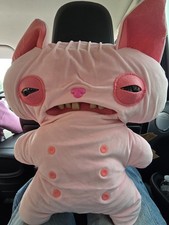 Fuggler Bigg Fugg 18" Wrinkle McStinkles Hairless Pink Sphinx Cat Pillow Plush