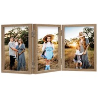 Bilderrahmen Collage Holz Glasfront 13X18 Cm Dreifachrahmen Fotorahmen MDF