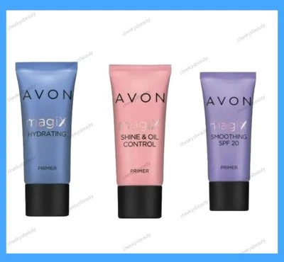Avon Magix Primer Sortiment - Glättung LSF20, feuchtigkeitsspendend, glänzend und Ölkontrolle