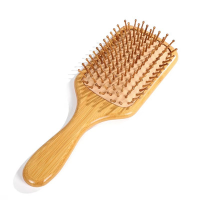 Bamboo Hair Brush-Detangling, Scalp Massage for Hair Growth, Wet/Dry Brush