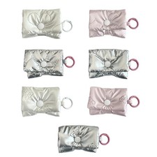Bows Earphone Storage Bag Headphone Pouch Soft Data Cable Storage Bag for Daily