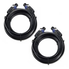 Professional 100 Feet 12 Gauge Speakon to 100 Feet, Black