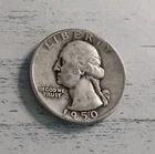 1950-P VF Washington Quarter 90% Silver #2