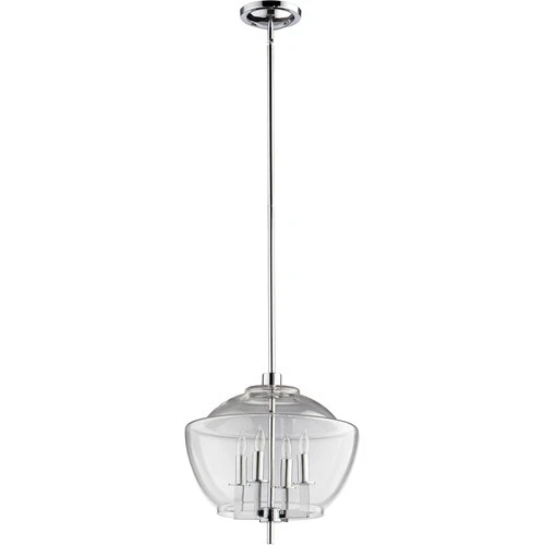 Cyan Design 05721 Empoli 4 Light 16 inch Chrome Pendant Ceiling Light - Picture 3 of 3