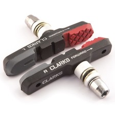 Clarks Elite Mtb/Hybrid Brake Pads Integral Block W/Triple Compound Insert Pads