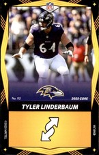 2025 Uno Elite Core Yellow - Tyler Linderbaum Baltimore Ravens #115