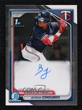 2024 Bowman Chrome Prospect Auto Byron Chourio #CPA-BCH Auto 2r1