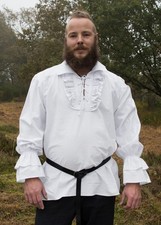 medieval pirate shirt white