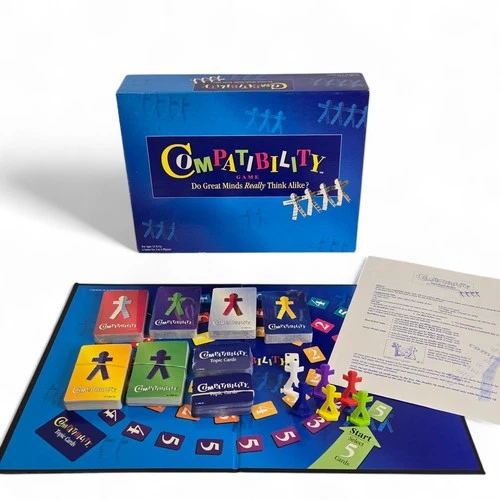 New, Open Box COMPATIBILITY Vintage 1996 Family Board Game Mattel **COMPLETE**