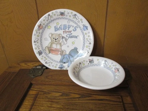 Fiestaware BABY’S FIRST FIESTA 2 piece discontinued set children's bowl plate