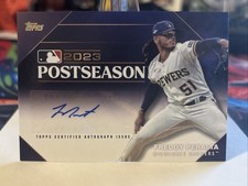 2024 Topps Series 1 Postseason Performance Auto /50 Freddy Peralta #PPA-FP Auto