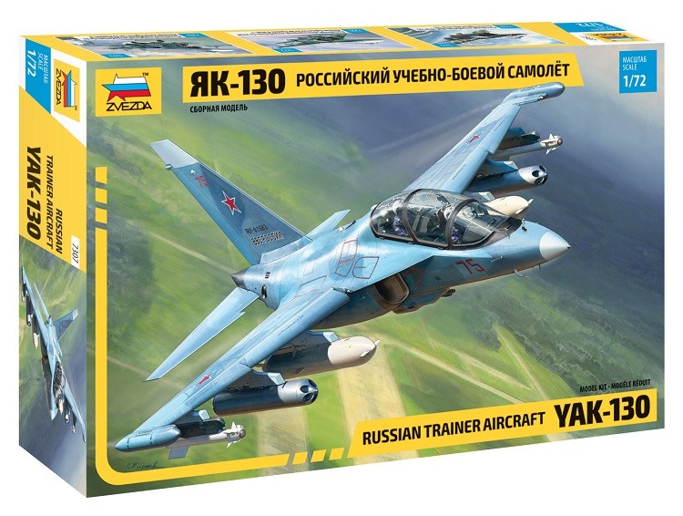 Zvezda 7307 - 1/72 Russian Trainer Aircraft Yak-130 - New