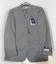 Hart Schaffner Marx 40 R (34 Waits) Grey check , Made in USA