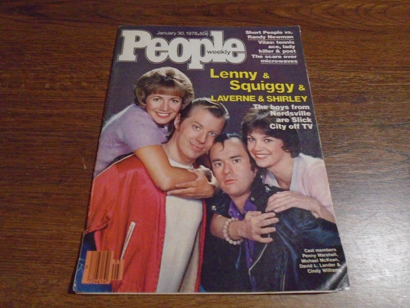 People Magazine, January 30, 1978 - Laverne & Shirley, Lenny & Squiggy Cover