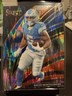David Montgomery 2025 Panini Select Club Level Red Black Shock Prizm - Lions