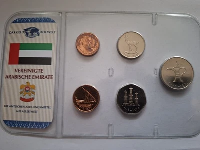 Kursmünzsatz Geld der Welt KMS 5 Münzen, Vereinigte Arabische Emirate - Bild 1 von 4
