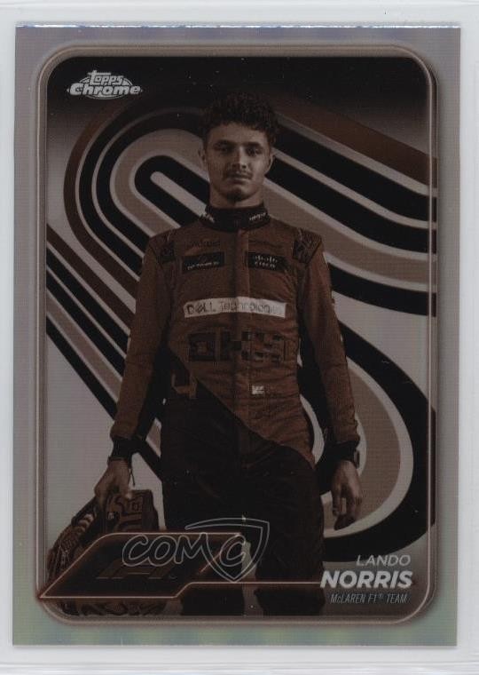 2024 Topps Chrome Formula 1 F1 Drivers Sepia Refractor Lando Norris #7 0s2