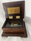 Rare Vintage Swiss Kohaut & Co, "Romance"Solid Cocobolo Wood Music Box" "