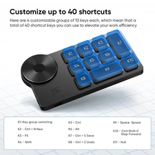 XP-PEN ACK05 Bluetooth Shortcut Keyboard for Designers - Programmable Number Pad