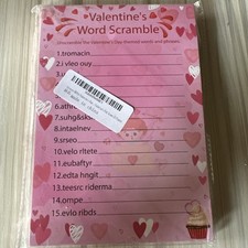 Valentines Day Word Search And Word Scramble