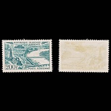 7951: France SG1056 200F Dark blue green 1949 Sc#C24 Mi862 Mint MH C£22