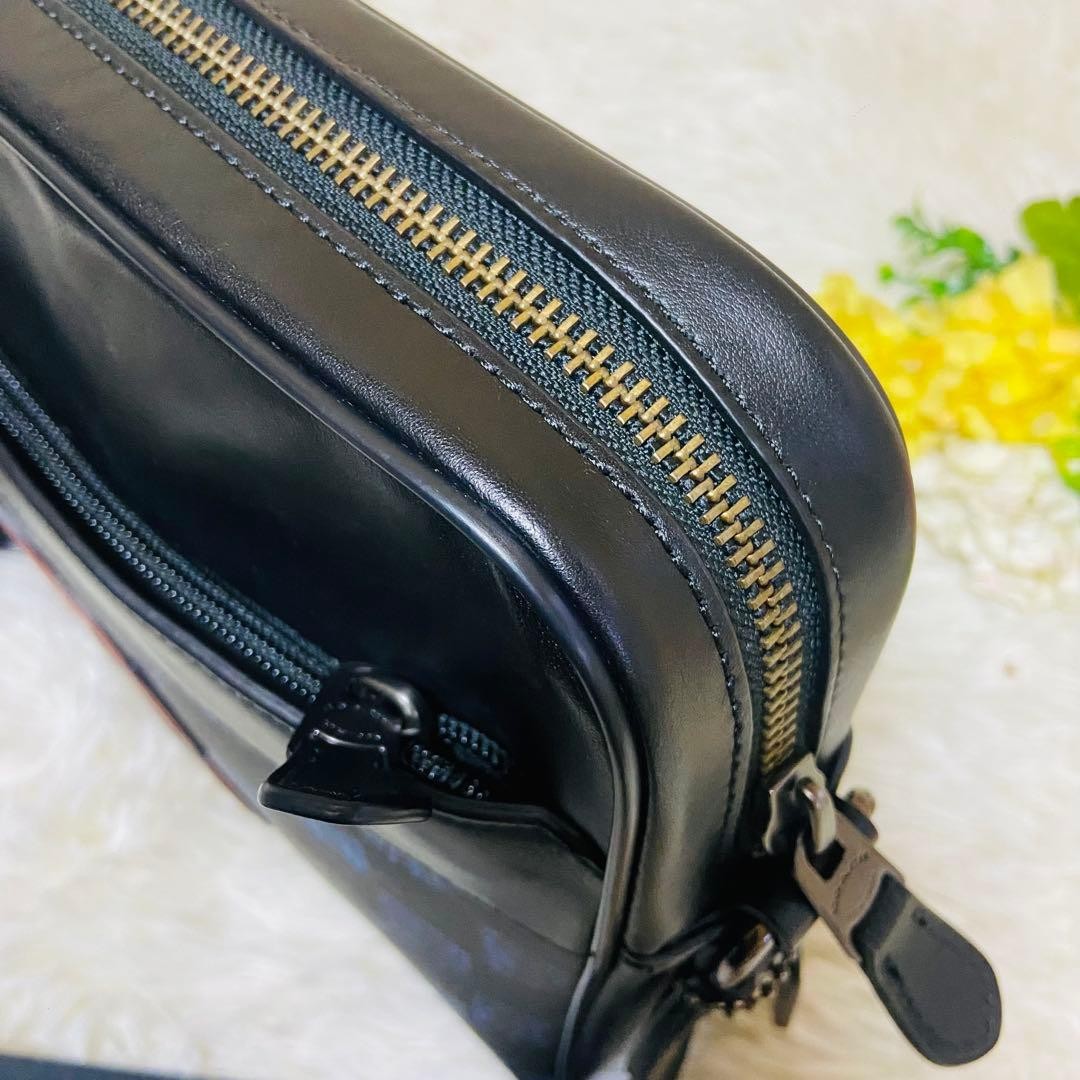 COACH Shoulder Bag Patchwork Checkered Pattern Sh… - image 13