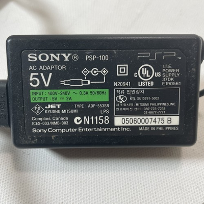 #ad OEM Sony PSP 100 AC Power Adapter For PSP 1000 2000 3000 E1000 street $5.99