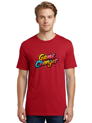 Game-Changer-2 Mens Graphic Tee, 100% Cotton, Casual Summer Wear