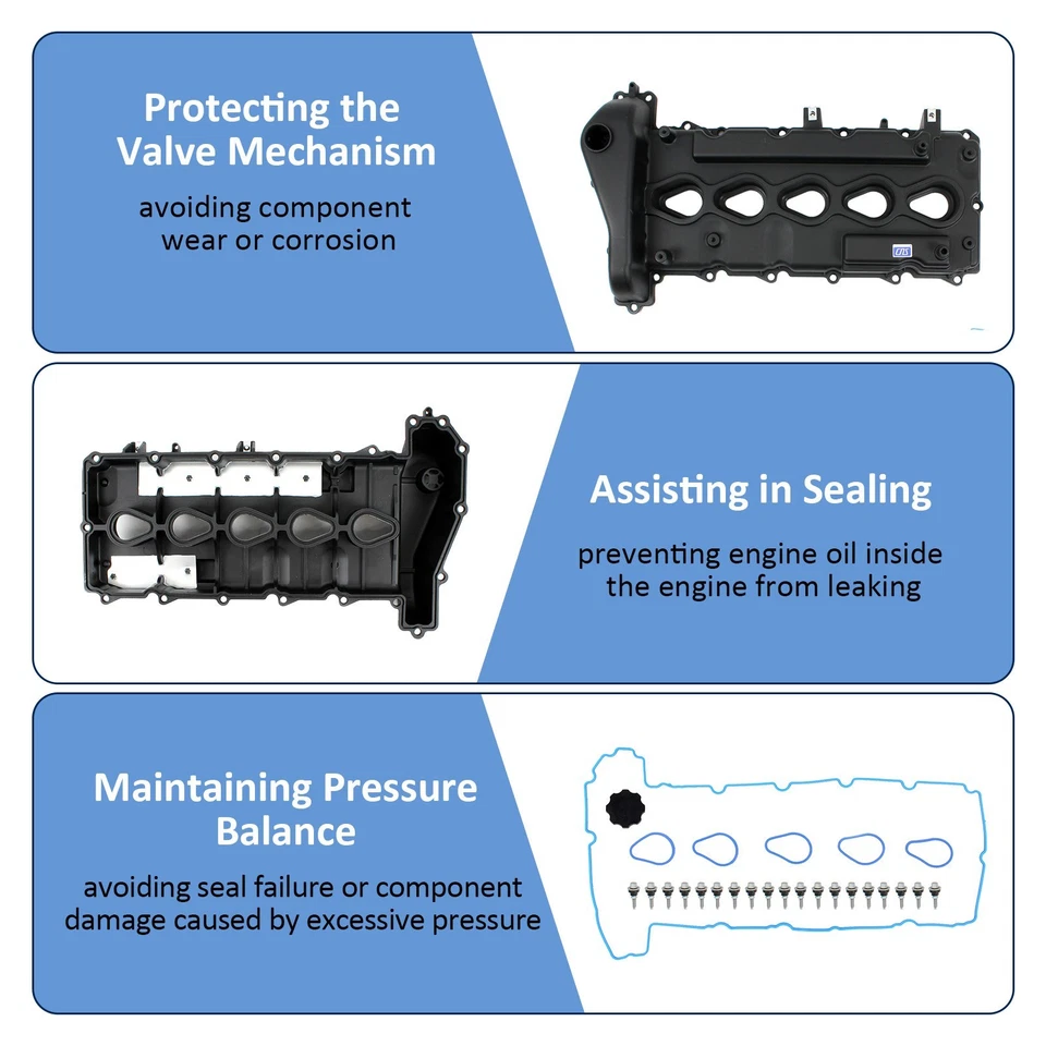 Valve Cover & Cap for 04-06 Chevrolet Colorado GMC Canyon Hummer H3 i-350 3.5L - Изображение 4 из 4