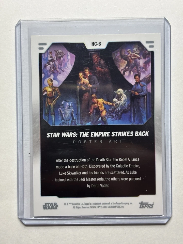 2023 Topps Star Wars Flagship THE EMPIRE STRIKES BACK Poster Art Lenticular #HC6 - Image 2 of 2