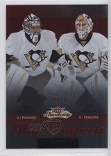 2013-14 Fleer Showcase Red Glow 8/27 Jeff Zatkoff Eric Hartzell #135 6q1
