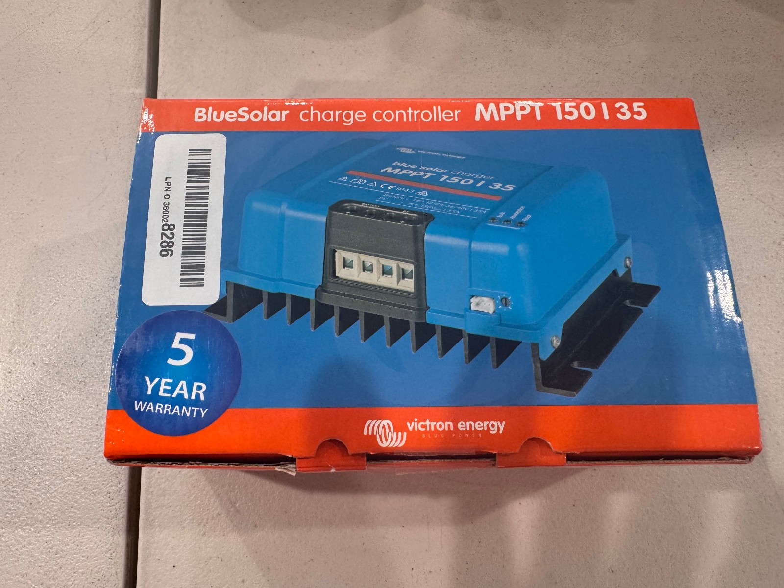 Victron Energy BlueSolar MPPT 150-35 Charge Controller│12/24V - 35A│SCC020035000