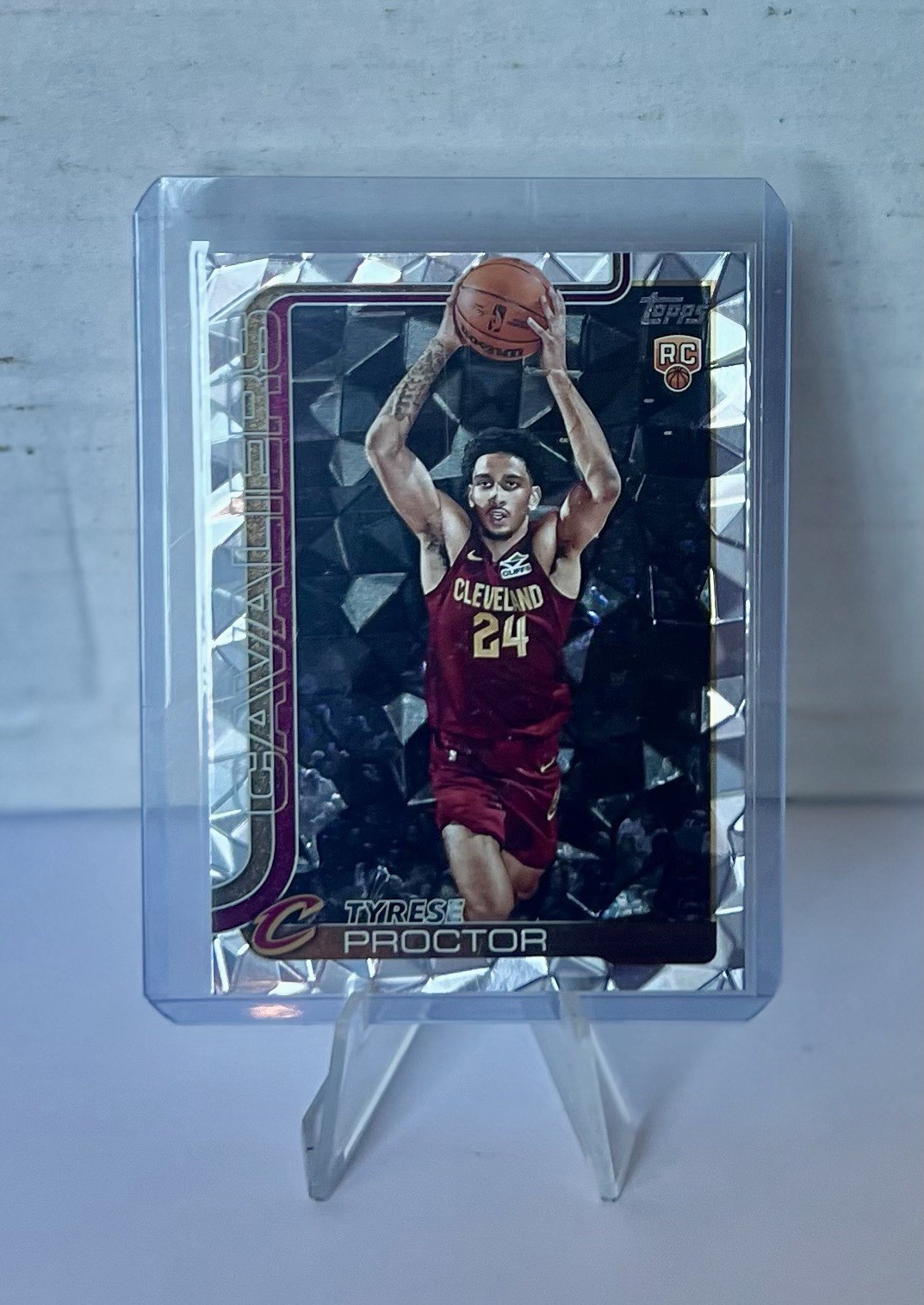 TYRESE PROCTOR 2025 Topps Basketball #250 RC Diamante Foil Cleveland Cavaliers
