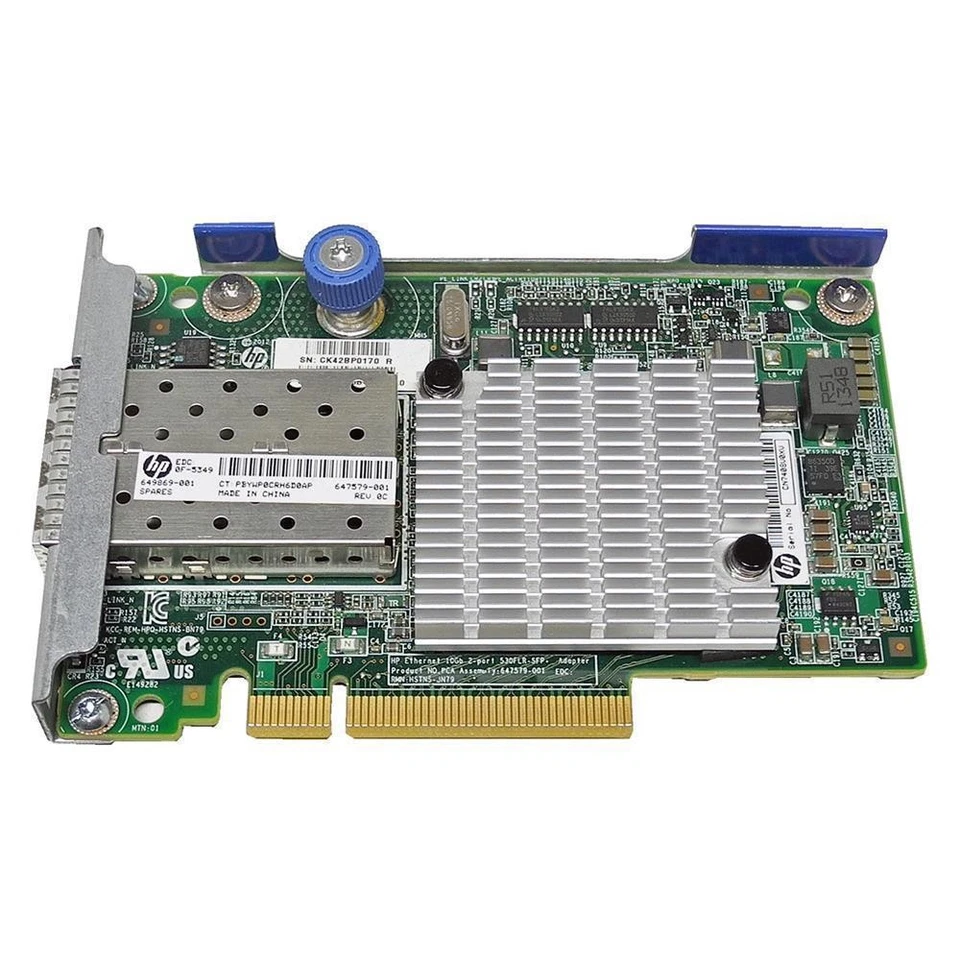 HP 530FLR-SFP+ 2-Port PCIe x8 10 GbE Network Adapter 647579-001 649869-001 - Bild 4 von 4