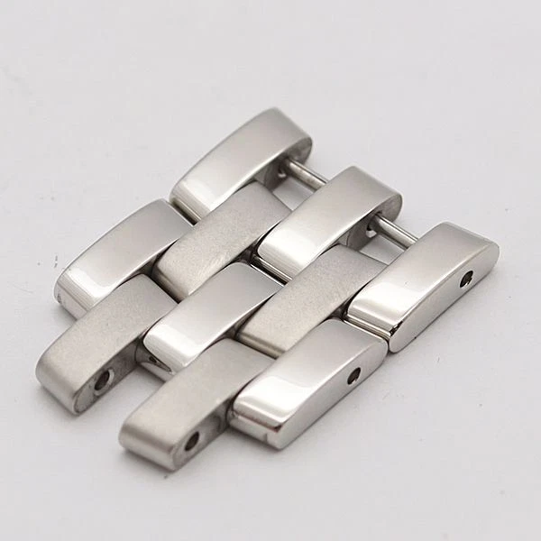 Bracelet montre homme Gucci authentique 2 maillons classe G 5500M pièces argent 18 mm
