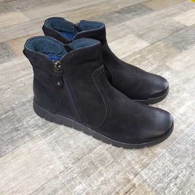 Eric Michael Erie Boots Womens Sz 11 EU 42 Black Leather NEW NWOB