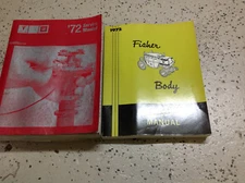 1972 Pontiac Firebird GTO Trans Am Service Shop Repair Manual Set W Fisher Body