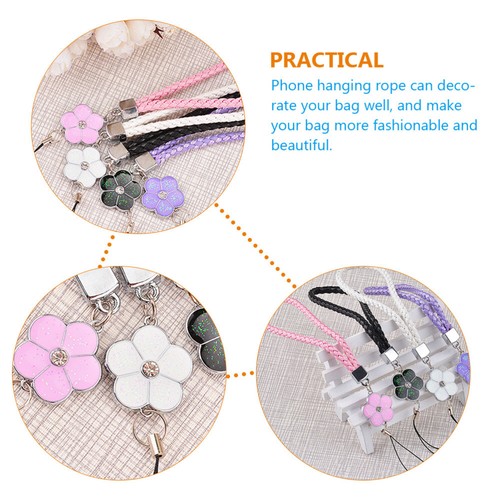 4 Pcs Mobile Phone Straps Miss Accessories Charm Wristlet Keychain - 第 8/12 張圖片