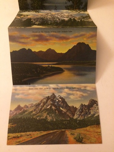 Grand Teton National Park Souvenir Book Postcard Folder 18 Color Pictures~WY - Picture 6 of 9