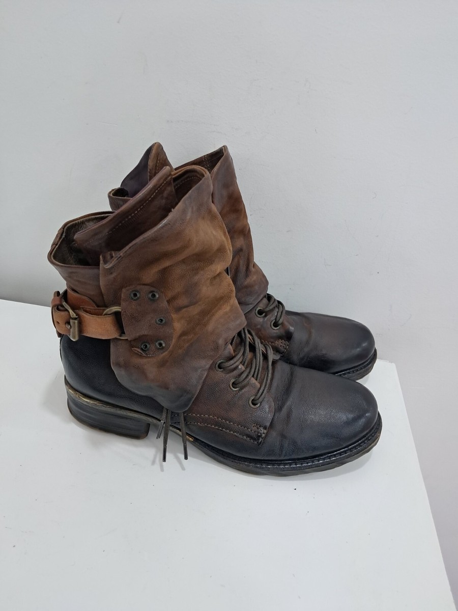 Motorcycle Boots Biker Boots As98 Simon Strap Moto Buckle Biker