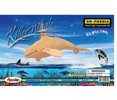 Holzbausatz Orca - Killer Wal - 3D Puzzle