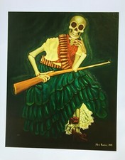 Valiente y Bonita, Jose Luis Ramirez, Day of the Dead Art Print Poster 14