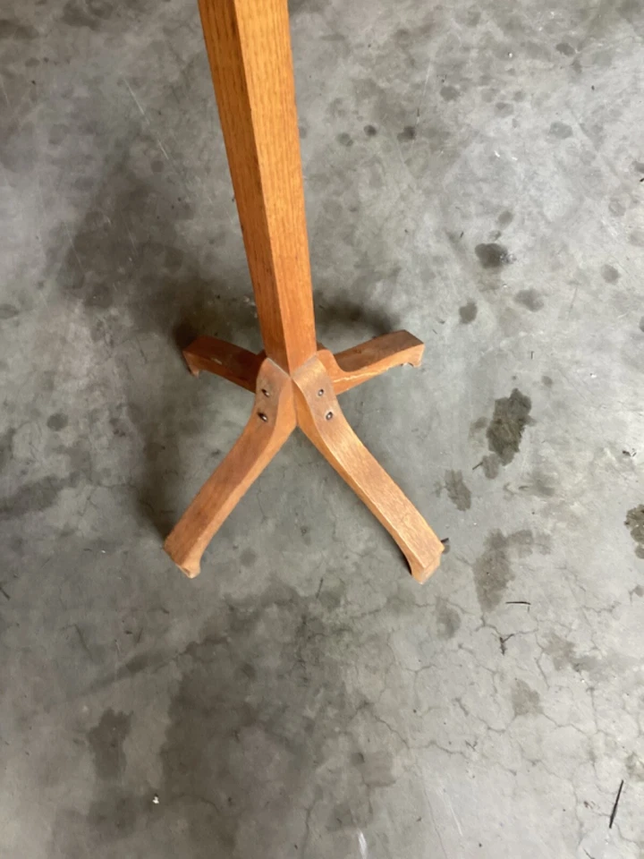 Hat Coat Rack Hall Tree 68” Tall Some Flaws But Very Nice - Image 3 of 4