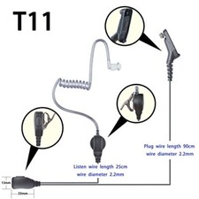 1-Wire Mic Earpiece Headset for APX6000 APX7000 APX8000 XPR7350 XPR7550 Radios