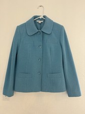 Pendleton Bright Blue 100 Merino Wool Coat Size M